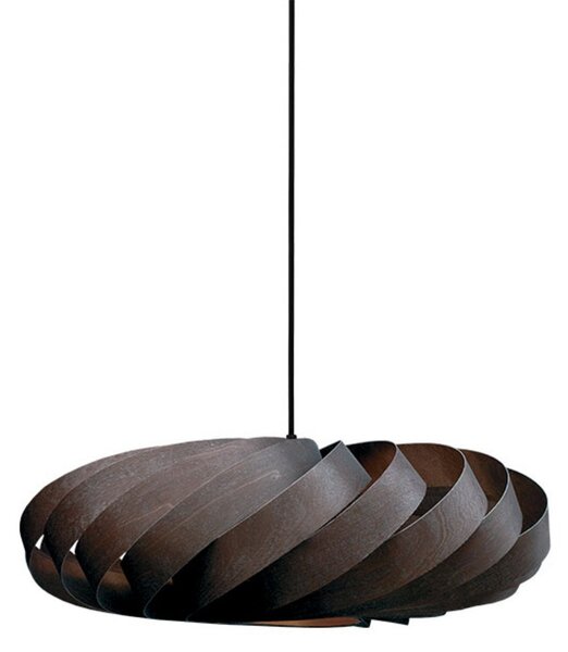 Lampa Wisząca Tom Rossau, brąz rdzawy, salon, drewno