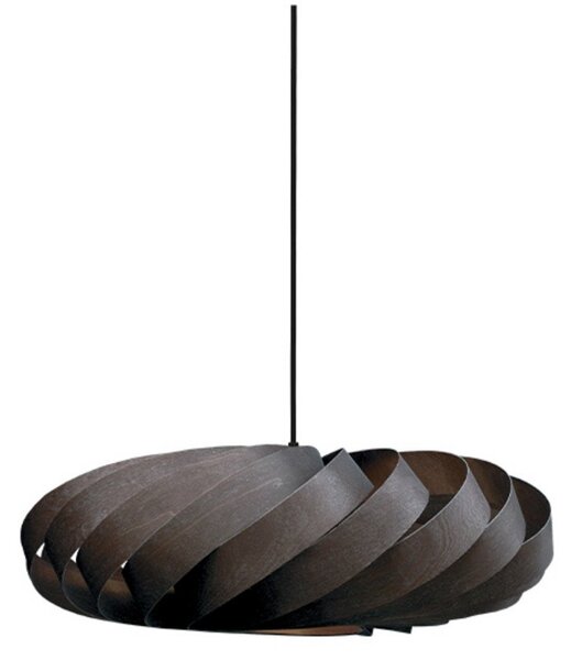 Lampa Wisząca Tom Rossau, brąz rdzawy, salon, drewno