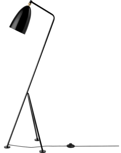 Gräshoppa Lampa Podłogowa Glossy Black - GUBI