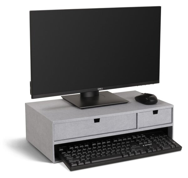 Kartonowy organizer na dokumenty z szufladką Ted Canvas Paper Laminate – Bigso