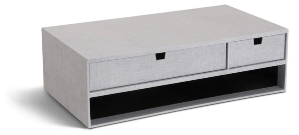 Kartonowy organizer na dokumenty z szufladką Ted Canvas Paper Laminate – Bigso