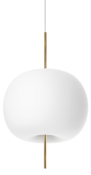 Lampa Wisząca kdln, Kushi, ściemnialny, biały, salon, szkło, design