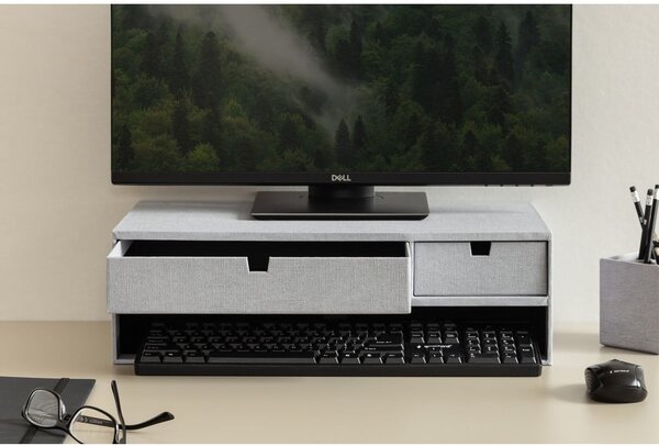 Kartonowy organizer na dokumenty z szufladką Ted Canvas Paper Laminate – Bigso