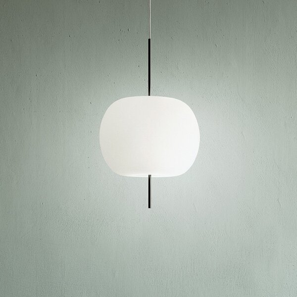 Lampa Wisząca kdln, KUSHI 33, ściemnialny, biały, salon, szkło, design
