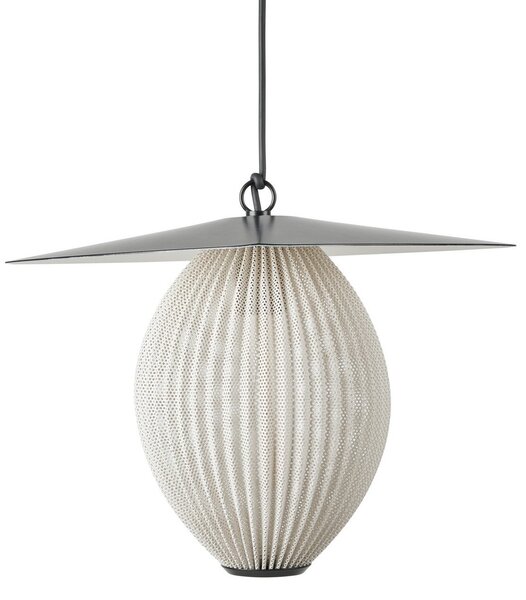 Zewnętrzna Lampa GUBI, Satellite, czarny, balkon, stal szlachetna, design