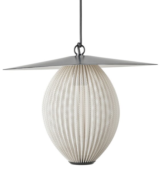 Zewnętrzna Lampa GUBI, Satellite, czarny, balkon, stal szlachetna, design