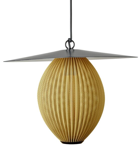 Zewnętrzna Lampa GUBI, Satellite, czarny, balkon, stal szlachetna, design