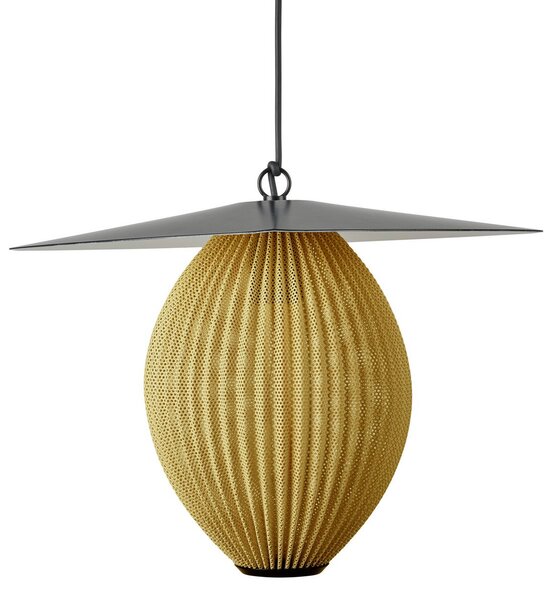 Zewnętrzna Lampa GUBI, Satellite, czarny, balkon, stal szlachetna, design