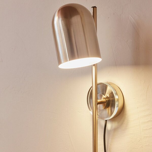 Lampa Ścienna AYTM, Luceo, ściemnialny, złoty | mosiężny, salon, metal, design