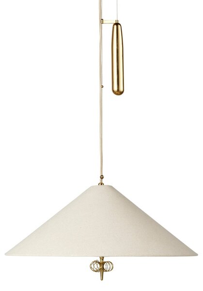 Lampa Wisząca GUBI, A1967, ściemnialny, biały, salon, tkanina | tekstylia, design