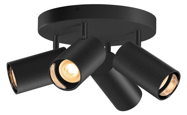 Lampa Sufitowa SLV, Asto Tube, ściemnialny, czarny, salon, metal, nowoczesny