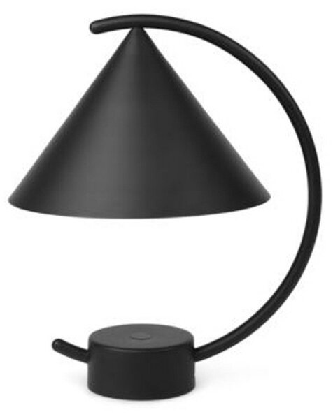 Lampa Stołowa ferm LIVING, Meridian, ściemnialny, czarny, salon, metal, design