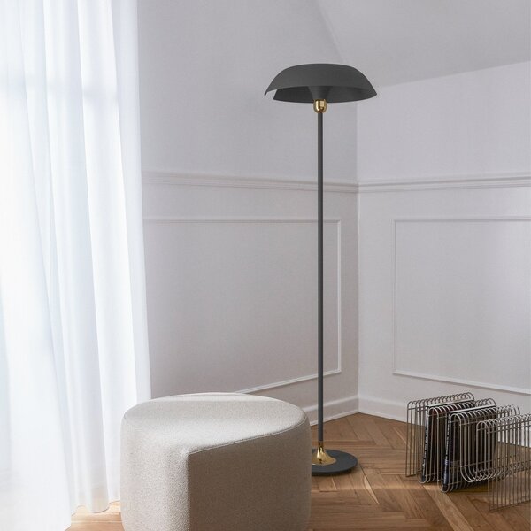 Lampa Podłogowa AYTM, Cycnus, czarny, salon, metal, design