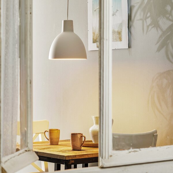 Lampa Wisząca Louis Poulsen, Toldbod 250, ściemnialny, biały, salon, metal, design