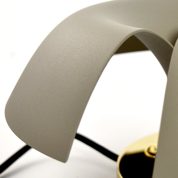 Lampa Ścienna AYTM, Cycnus, ściemnialny, szary, salon, aluminium, design