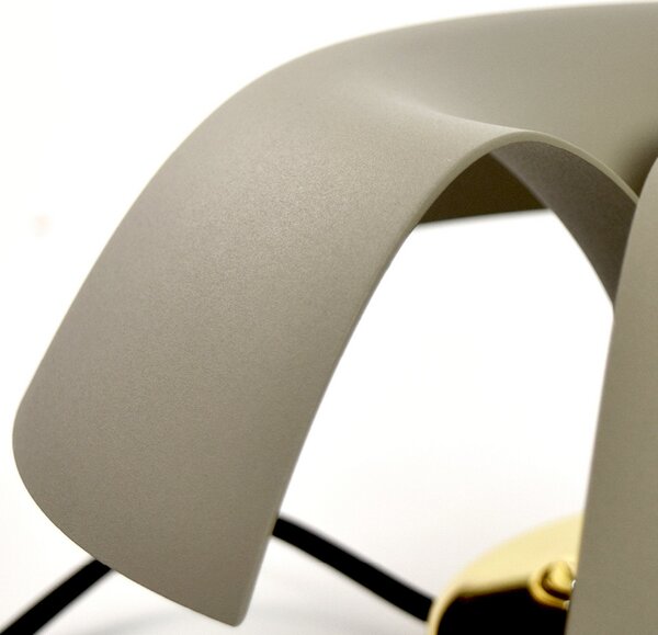 Lampa Ścienna AYTM, Cycnus, ściemnialny, szary, salon, aluminium, design