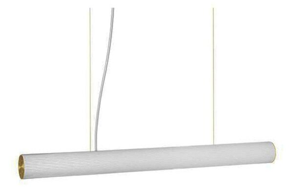 Lampa Wisząca ferm LIVING, Vuelta 100, ściemnialny, biały, salon, szkło, design