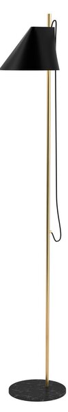 Lampa Podłogowa Louis Poulsen, Yuh Brass, ściemnialny, czarny, salon, metal, design