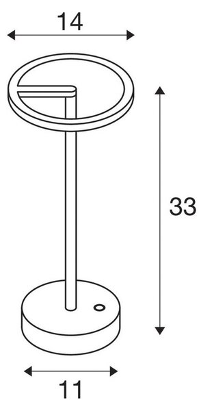 Zewnętrzna Lampa SLV, Vinolina One, ściemnialny, brąz rdzawy, taras, aluminium, nowoczesny