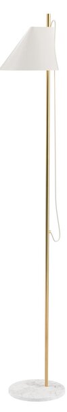 Lampa Podłogowa Louis Poulsen, Yuh Brass, ściemnialny, biały, salon, metal, design