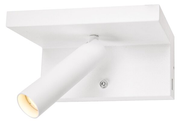 Lampa Ścienna SLV, Fido, ściemnialny, biały, salon, metal, nowoczesny