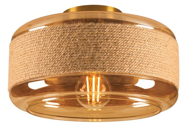 Lampa Sufitowa SLV, Pantilo Rope 27, ściemnialny, brąz rdzawy, salon, szkło, nowoczesny