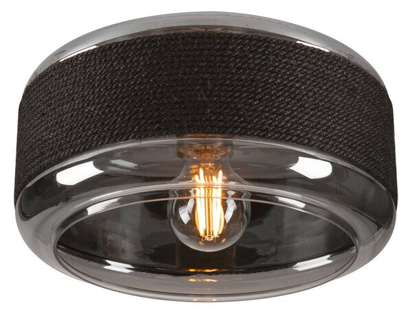 Lampa Sufitowa SLV, Pantilo Rope 27, ściemnialny, czarny, salon, szkło, nowoczesny