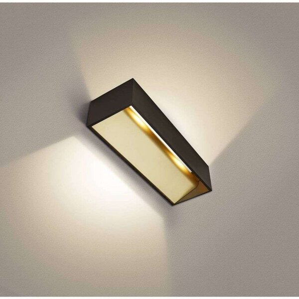 Lampa Ścienna SLV, ściemnialny, złoty | mosiężny, salon, aluminium