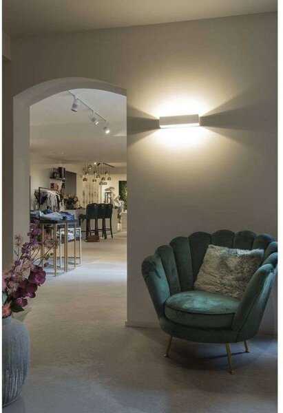 Lampa Ścienna SLV, ściemnialny, metaliczny, salon, aluminium