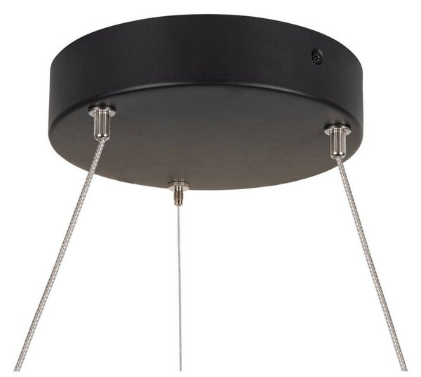 Lampa Wisząca SLV, One 60, ściemnialny, czarny, salon, aluminium