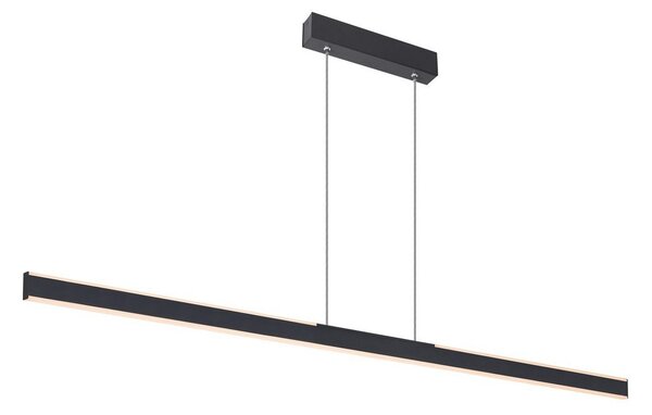 Lampa Wisząca SLV, One Linear, ściemnialny, czarny, kuchnia, metal, nowoczesny