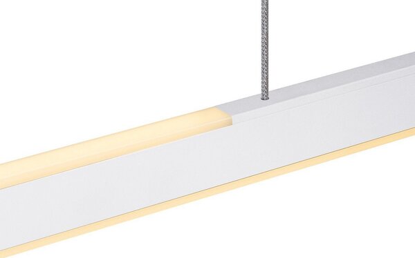 Lampa Wisząca SLV, One Linear, ściemnialny, biały, kuchnia, metal, nowoczesny