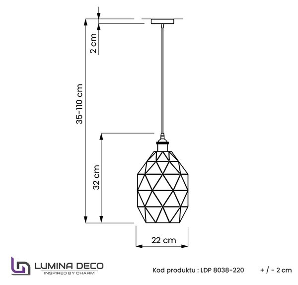 LAMPA NOWOCZESNA WISZĄCA BIAŁO-CHROMOWANA PESTICO