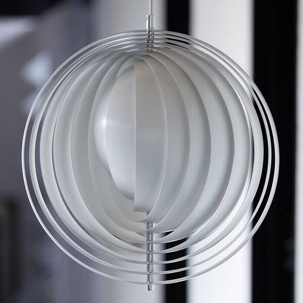 Lampa Wisząca Verpan, Moon, ściemnialny, biały, salon, metal, design