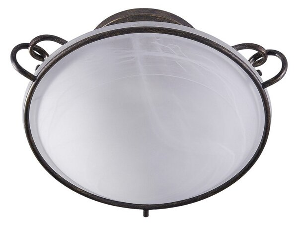 Lampa Sufitowa Lindby, Rando, ściemnialny, metaliczny, salon, metal, dworkowy | rustykalny