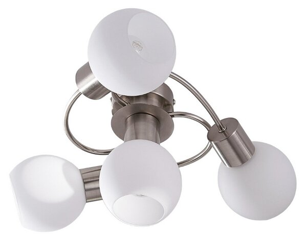 Lampa Sufitowa Lindby, Ciala, ściemnialny, metaliczny, salon, szkło, nowoczesny
