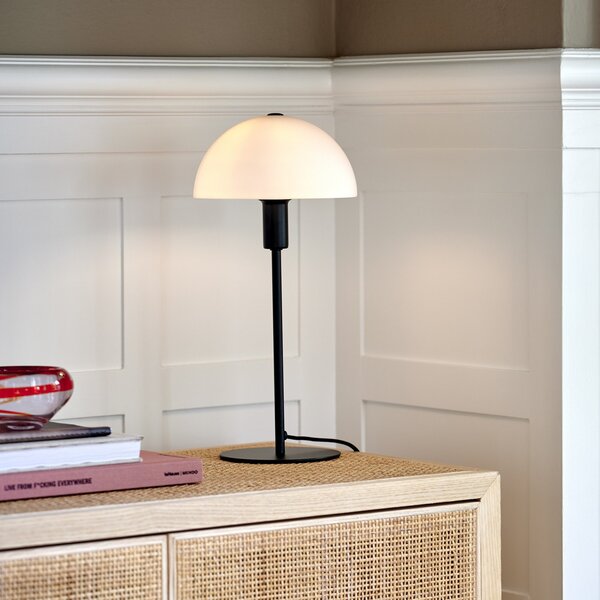 Lampa Stołowa Nordlux, Ellen, czarny, sypialnia, szkło, skandynawski