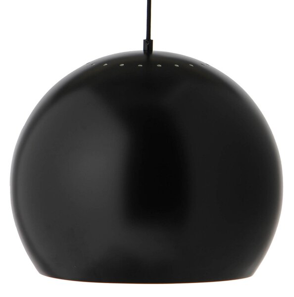 Lampa Wisząca FRANDSEN, Ball, ściemnialny, czarny, salon, metal, design