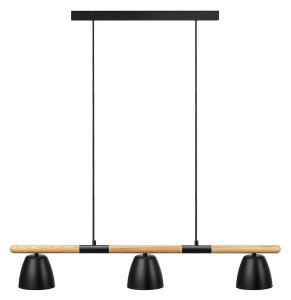 Lampa Wisząca Nordlux, Theo, ściemnialny, czarny, kuchnia, metal, nowoczesny