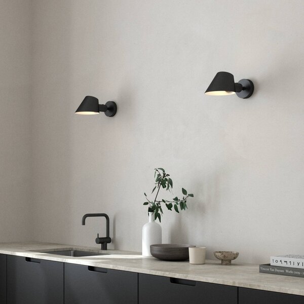 Lampa Ścienna DFTP by Nordlux, Stay Short, czarny, sypialnia, metal, design