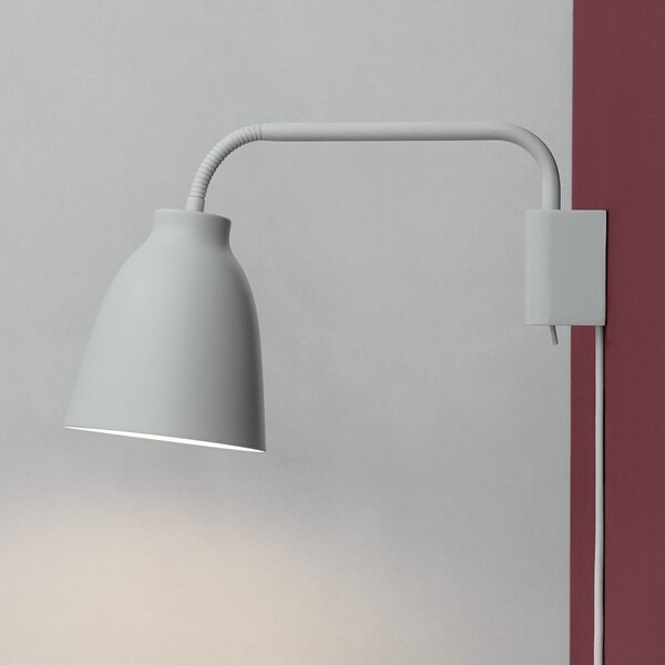 Lampa Ścienna FRITZ HANSEN, Caravaggio, ściemnialny, biały, salon, metal, design