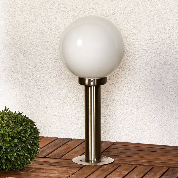 Zewnętrzna Lampa Lindby, Vedran, ściemnialny, metaliczny, taras, tworzywo sztuczne, nowoczesny