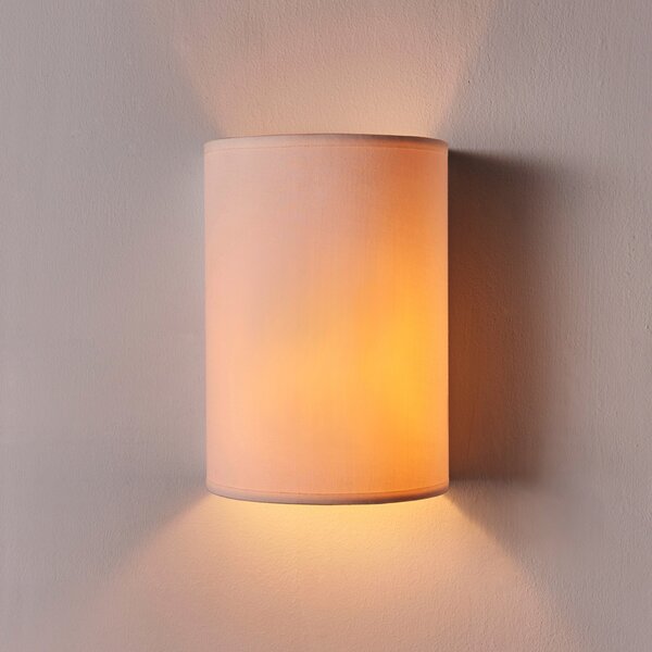 Lampa Ścienna Lindby, Annalisa, ściemnialny, biały, salon, tkanina | tekstylia, nowoczesny