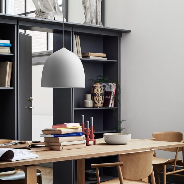 Lampa Wisząca FRITZ HANSEN, Suspence P2, ściemnialny, szary, salon, metal, design