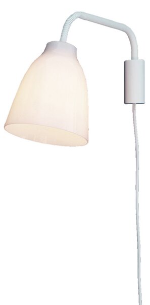 Lampa Ścienna FRITZ HANSEN, Caravaggio, ściemnialny, biały, salon, metal, design
