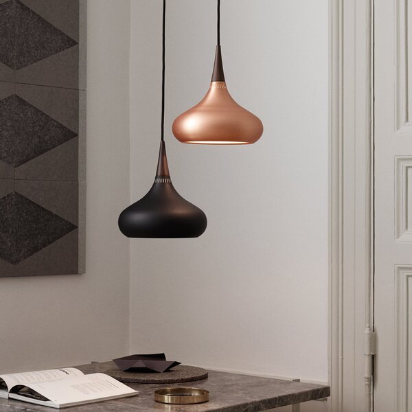 Lampa Wisząca FRITZ HANSEN, Orient P1, ściemnialny, czarny, salon, metal, design