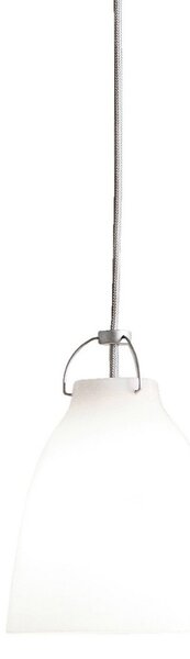 Lampa Wisząca FRITZ HANSEN, Caravaggio P1, ściemnialny, biały, salon, szkło, design