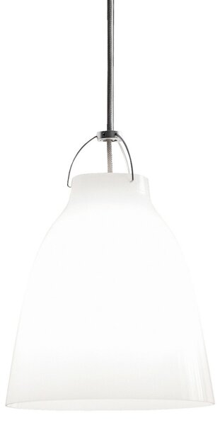 Lampa Wisząca FRITZ HANSEN, Caravaggio P2, ściemnialny, biały, salon, szkło, design