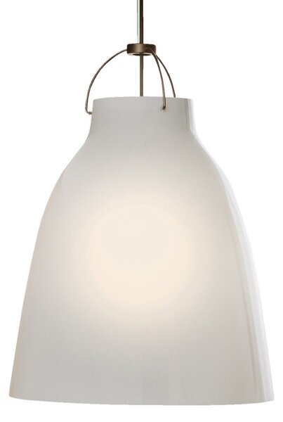 Lampa Wisząca FRITZ HANSEN, Caravaggio P3, ściemnialny, biały, salon, szkło, design