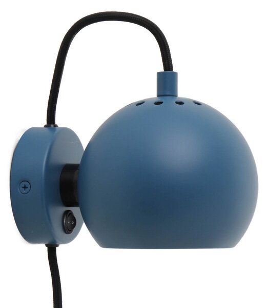 Lampa Ścienna FRANDSEN, Ball Magnet, niebieski, salon, metal, design